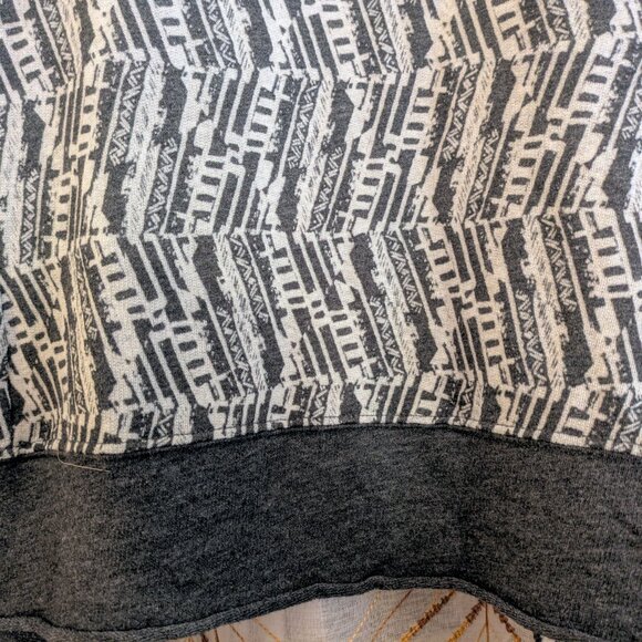 prAna Charcoal Gray Drape-Front Hoodie Wrap - Picture 4 of 5